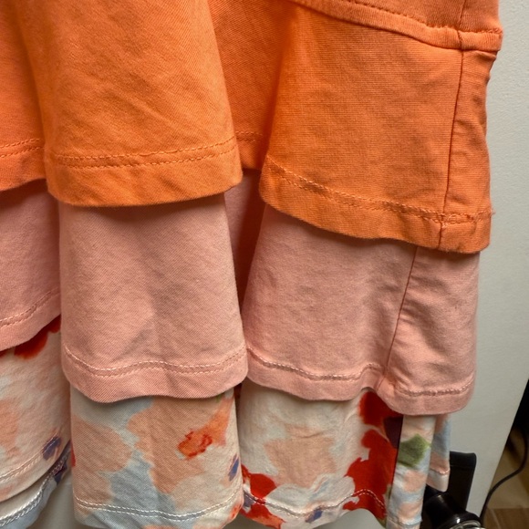 Matilda Jane Womens Peplum Tier Ruffle Top Tee Happy & Free Dream Puff Large EUC - Picture 3 of 7